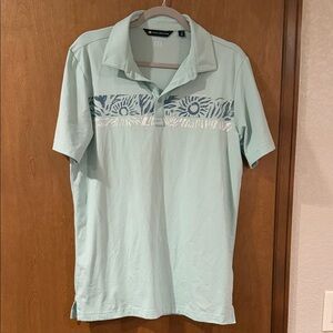 Travis Mathew Aqua Polo Shirt for Men - Size M